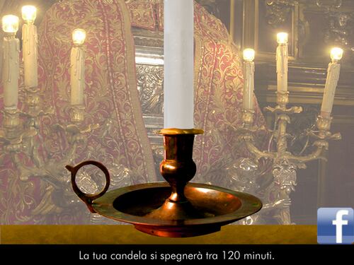 Una candela virtuale per San Gennaro