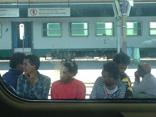 L'odissea degli immigrati in treno