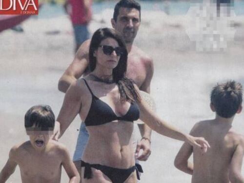 Le vacanze in famiglia di Buffon e la D'Amico: "I nostri figli sono caciaroni"