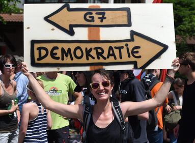 Germania, la contestazione anti G7 9