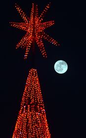 Milano, Luna piena e Albero di Natale 7