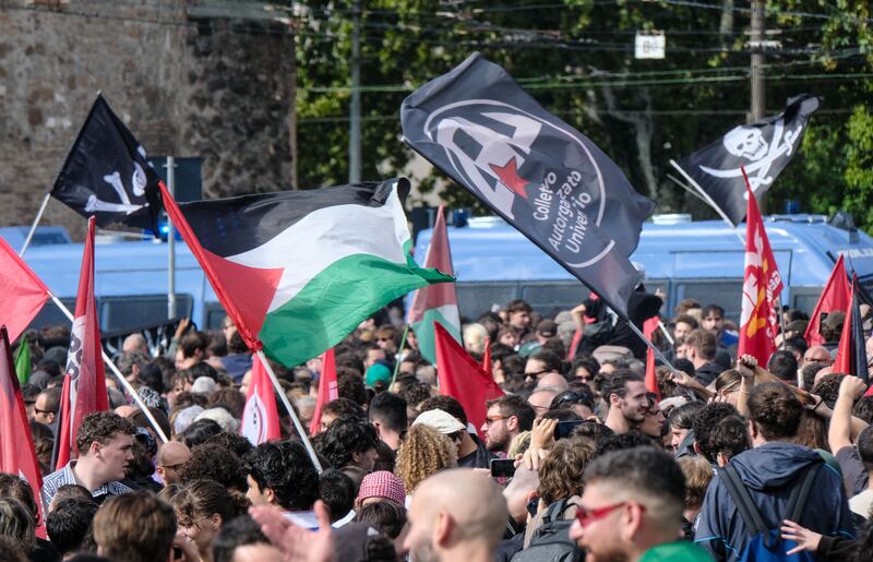 Manifestazione per la palestina di Roma 8