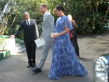 Meghan Markle e il Principe Harry alla residenza di Mohammed VI 3