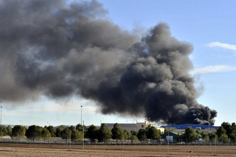 Incidente in base Nato spagnola: si schianta F-16 5