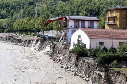 I danni dopo l'esondazione del Trebbia 9