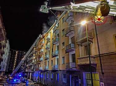 L'esplosione di una mansarda a Torino: cinque feriti  6