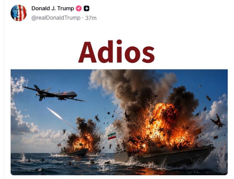trump truth adios