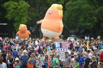 Scozia, manifestazione contro Trump 11