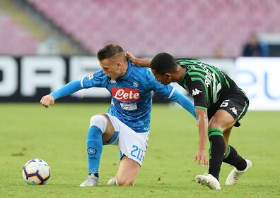 Il Napoli manda ko il Sassuolo: le immagini più belle della serata del San Paolo 2