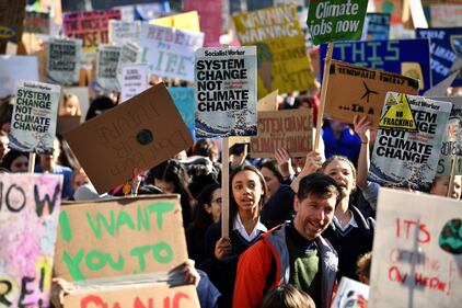 Londra: protesta sui cambiamenti climatici  10