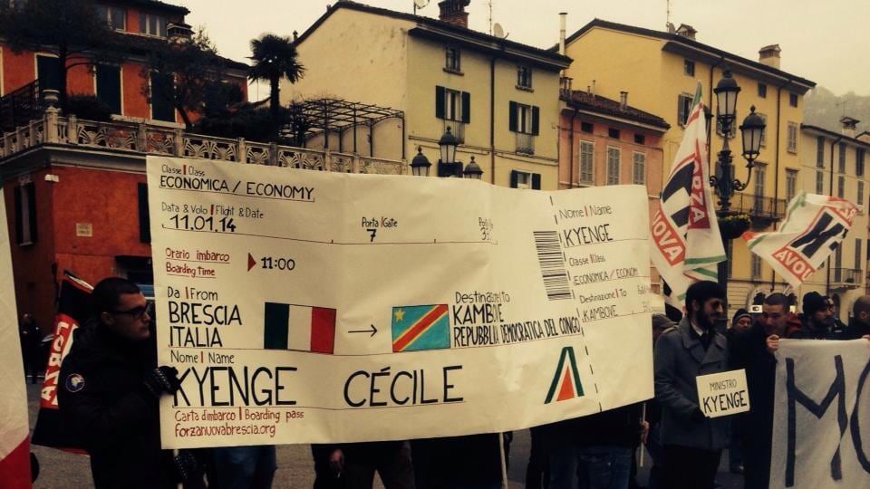 Kyenge contestata a Brescia: in 200 contro le sue politiche