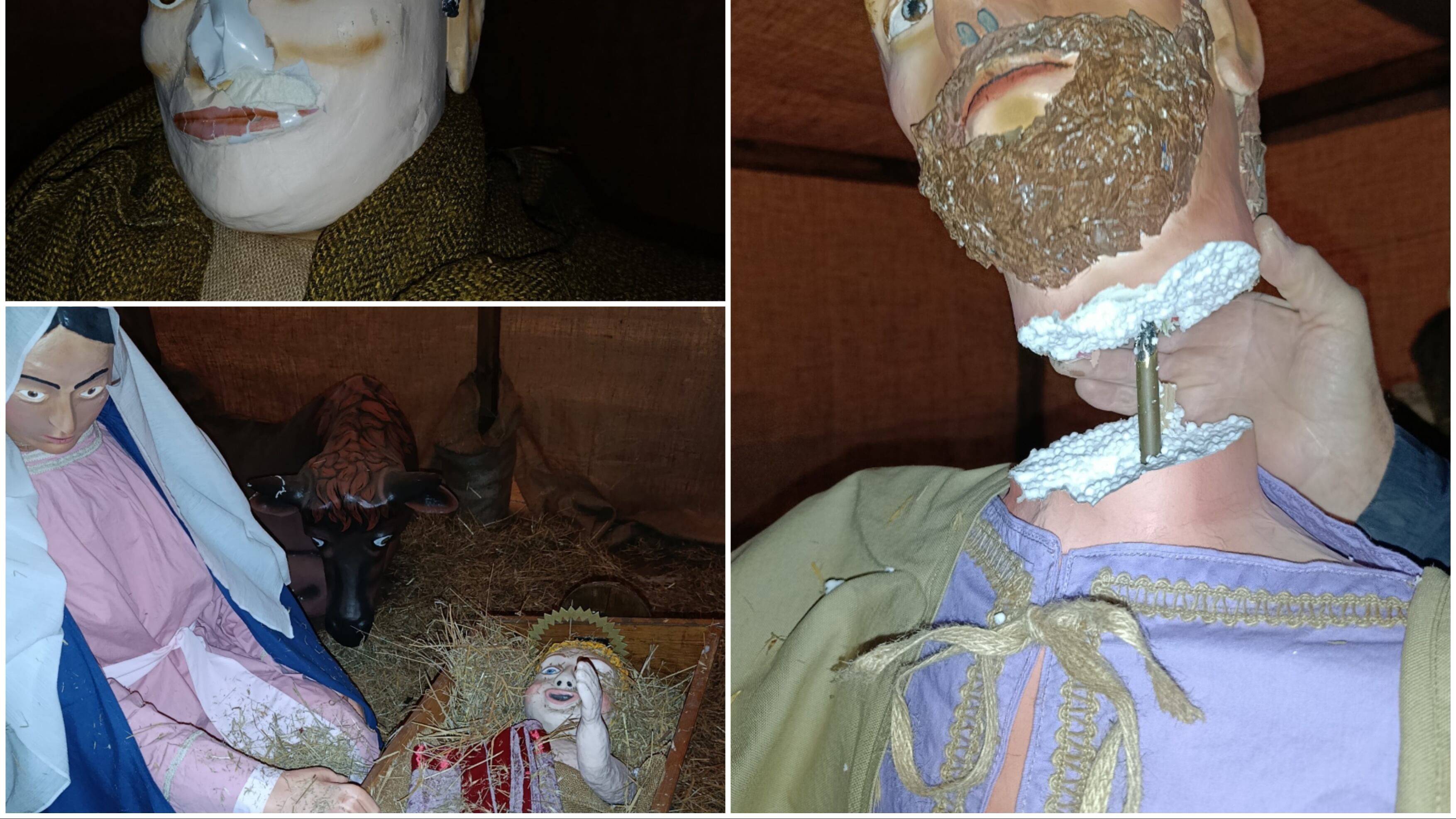 Devastano il presepe nella notte. Ma la comunità non si piega: ricostruito in poche ore