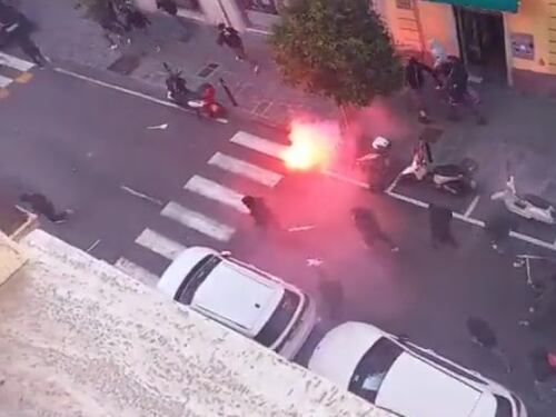 Guerriglia in pieno centro prima di Spezia-Lazio: quattro feriti e un arresto