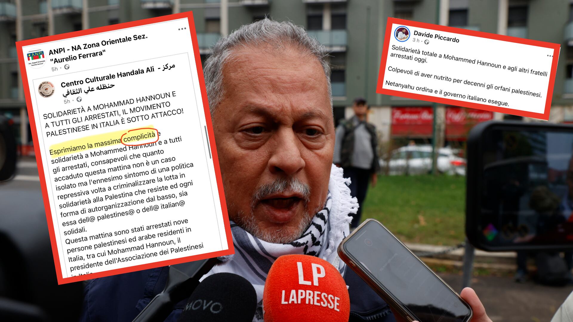 Il post choc di Piccardo e la "complicità" dell’Anpi su Hannoun