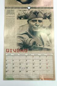 Il calendario di Mussolini esposto in un supermarket dell'imperiese 3