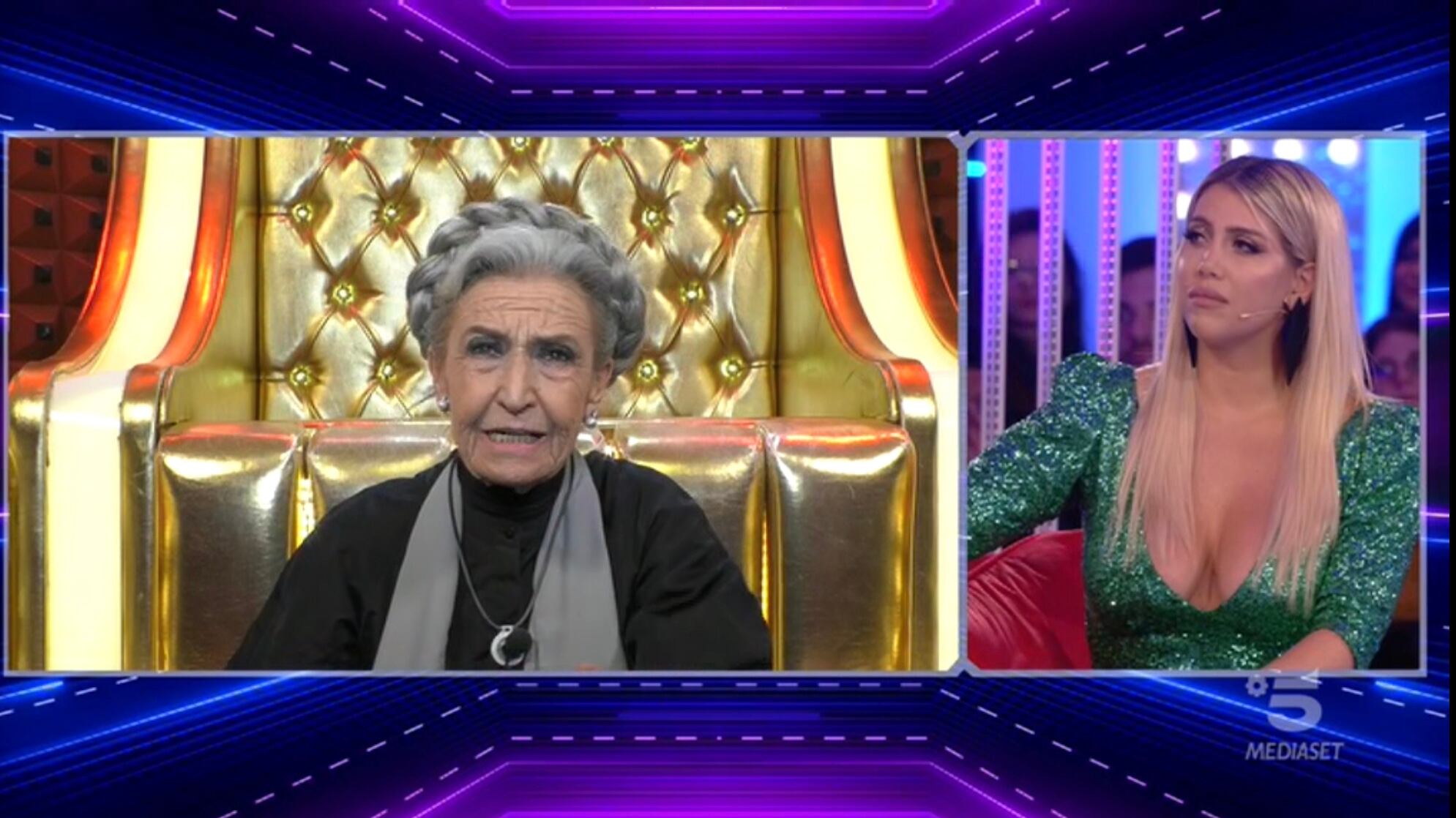 Gf Vip, Barbara Alberti contro Wanda Nara e interviene Pupo: "Nella botte piccola ci sono le tette grosse"