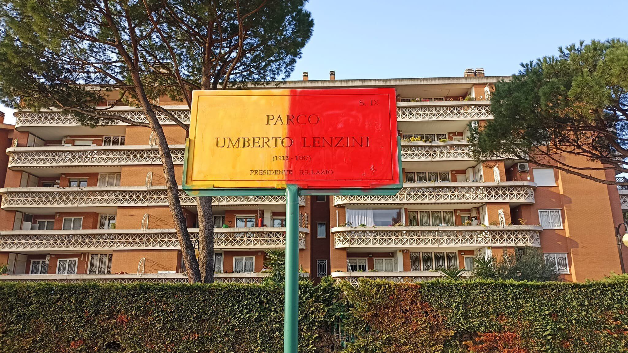 Meno di 24 ore: imbrattata la targa per il presidente della SS Lazio