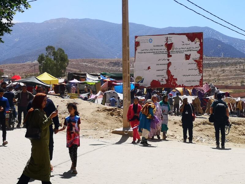 La distruzione per le vie di Amizmiz 6