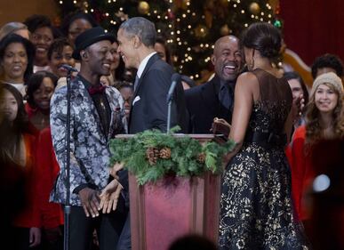 Gli Obama al concerto di Natale 5