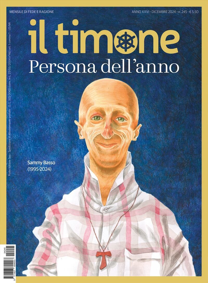 Il numero di dicembre 2024 de "Il Titone" che ha dedicato la copertina a Sammy Basso come "Persona dell'anno"