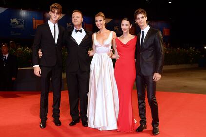 Rocco Siffredi e famiglia alla Mostra del Cinema di Venezia 28
