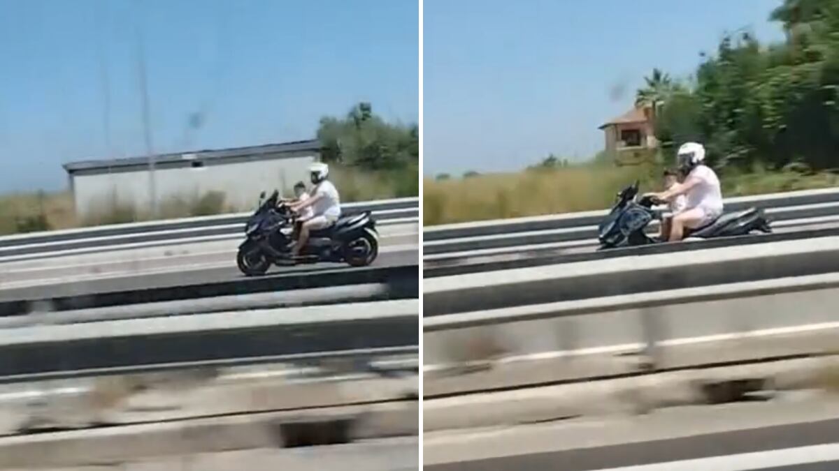 Col bimbo a 120 all'ora in scooter senza casco: "Indegno e criminale"