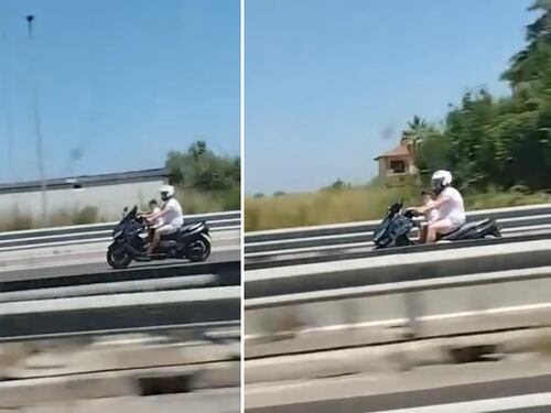 Col bimbo a 120 all'ora in scooter senza casco: "Indegno e criminale"