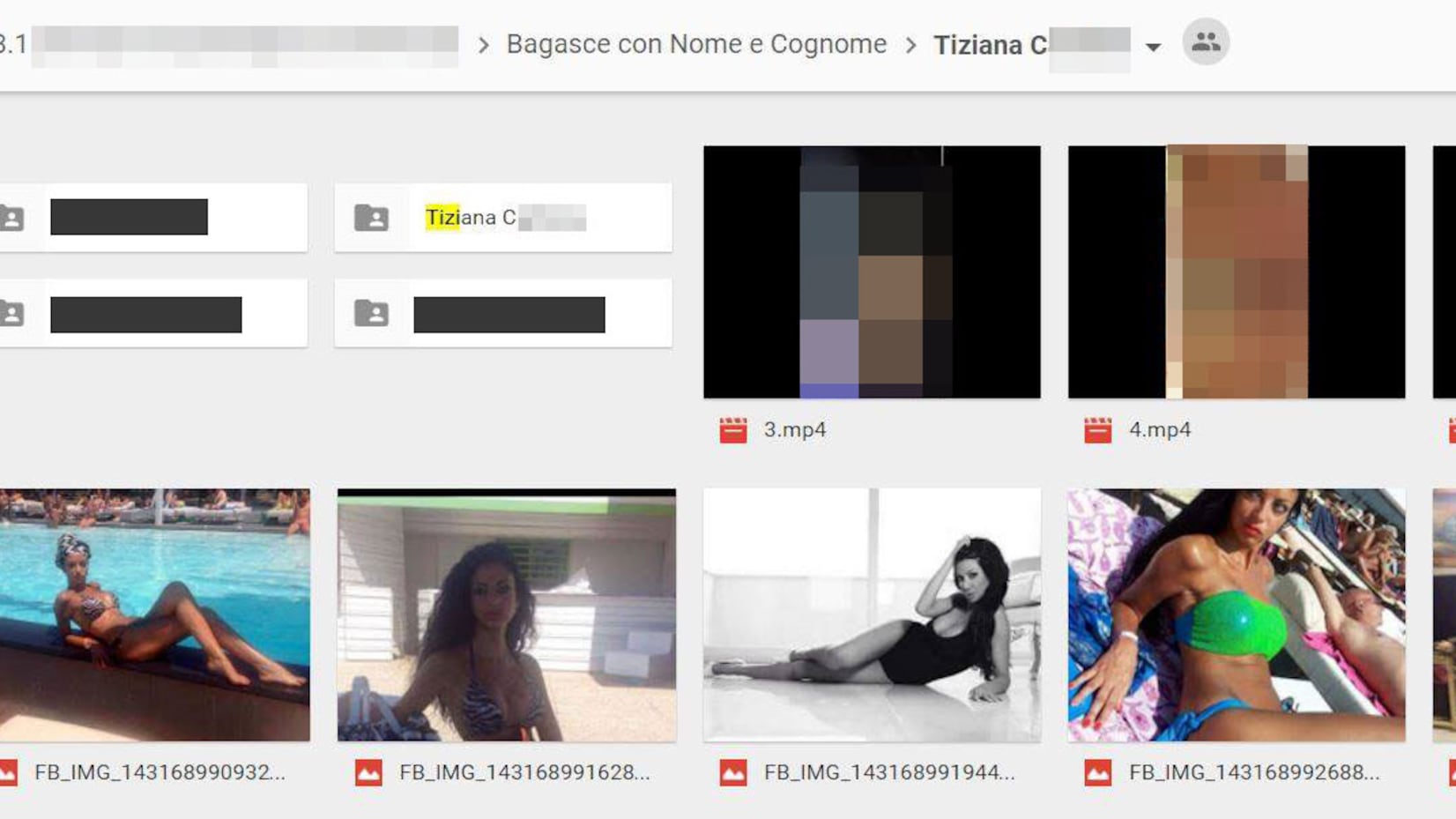 Tiziana senza diritto all'oblio. Un dossier porno a suo nome