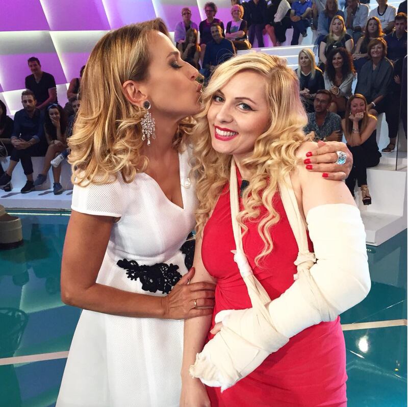 Barbara D'Urso vestita d'argento 2