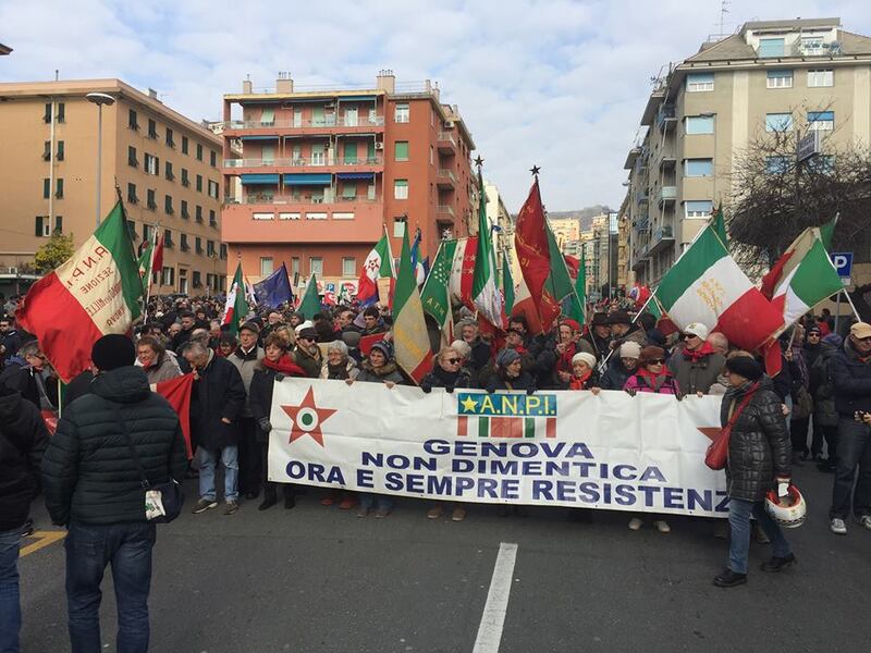 Genova, la manifestazione dell'Anpi contro l'ultradestra europea 4