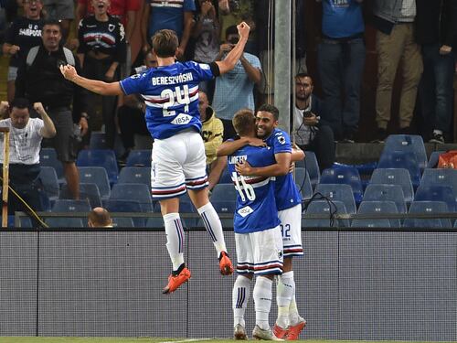 Serie A, tonfo del Napoli contro la Sampdoria. Ok Lazio, Sassuolo e Cagliari