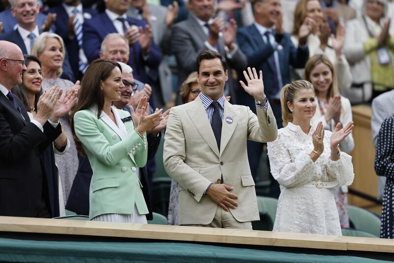 Roger Federer a sorpresa a Wimbledon 1