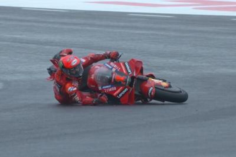 La caduta di Bagnaia