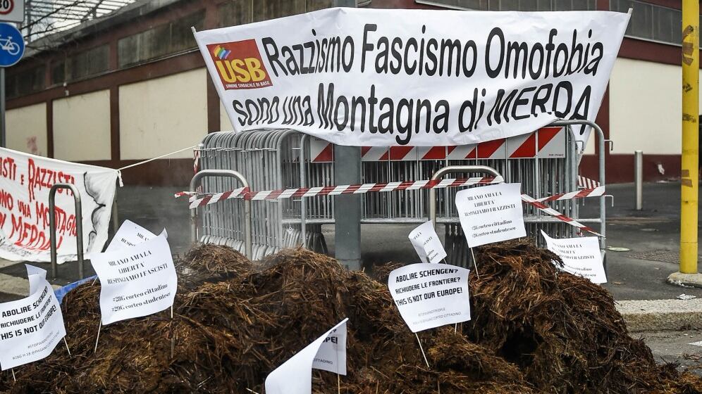 Il letame della sinistra contro Salvini e Le Pen