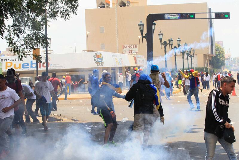 Duri scontri in Venezuela 1