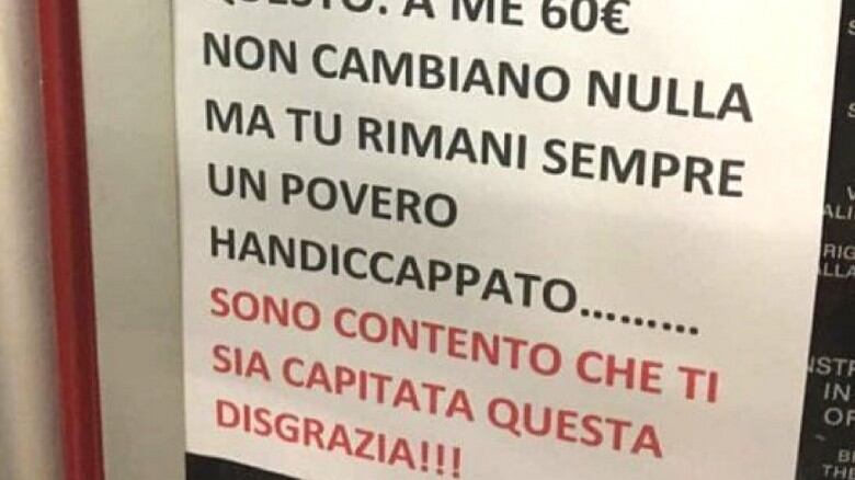 Quei vigliacchi che insultano l'handicap