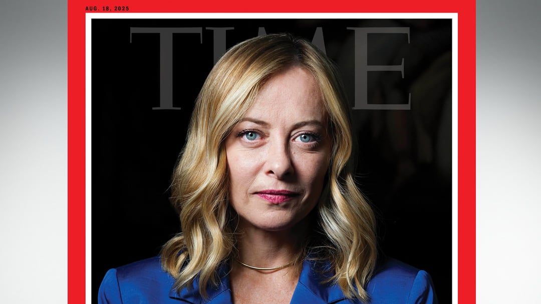 Meloni sulla copertina del "Time": figura centrale dell'establishment europeo