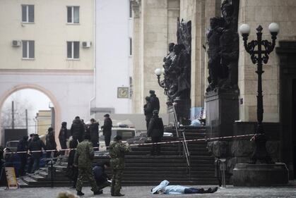 I soccorsi alla stazione di Volgograd 3