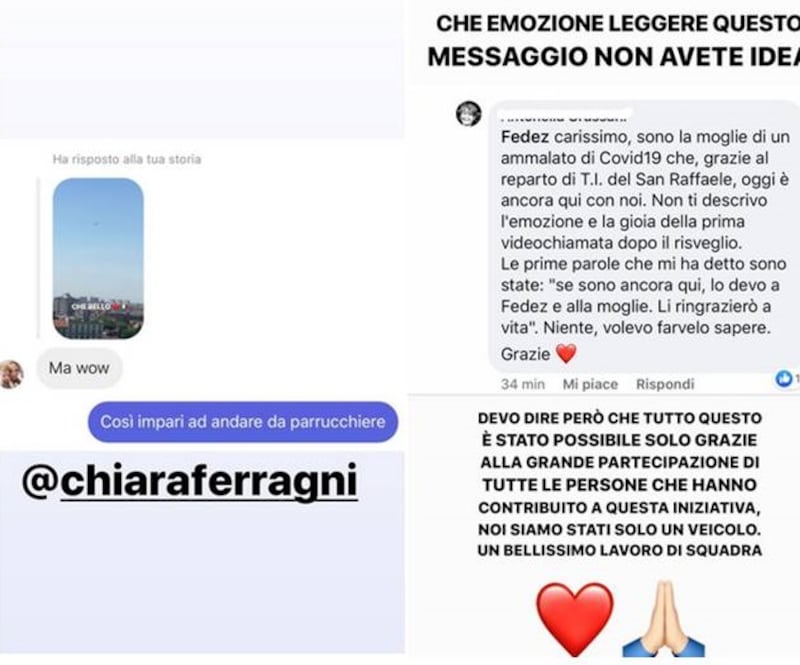 Fedez, messaggio Ferragni