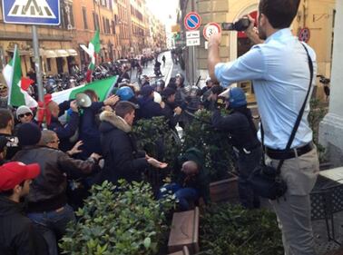 Studenti in piazza a Roma 2
