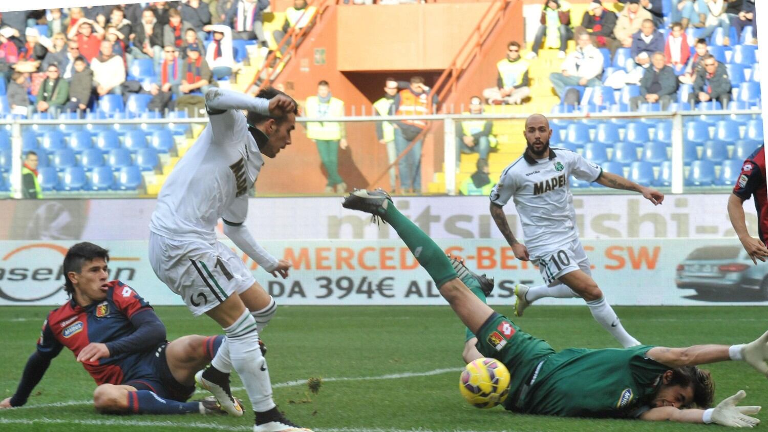 Finisce pari Genoa-Sassuolo: spettacolo al Ferraris