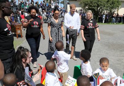Meghan Markle e il Principe Harry arrivano in Sudafrica: foto 10