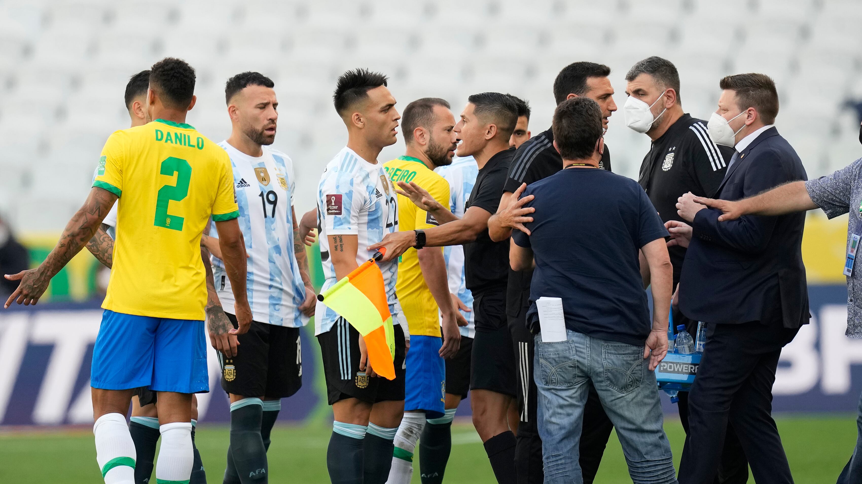 Brasile-Argentina choc. Partita interrotta per quarantena violata