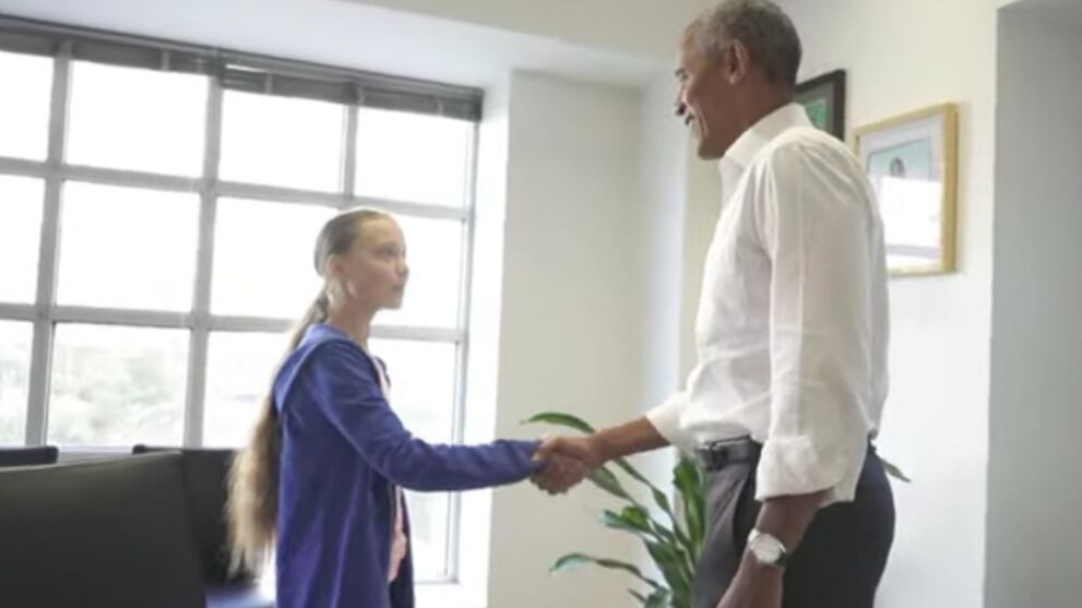 Obama "battezza" Greta Thunberg in nome dell'ecologismo