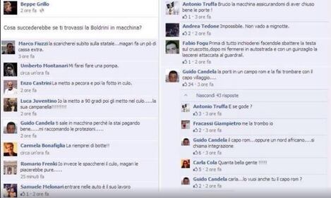 Ecco i commenti osceni contro la Boldrini 1