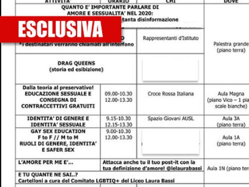 A scuola la "gay sex education". Polemiche sul liceo di Bologna