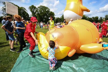 Scozia, manifestazione contro Trump 8