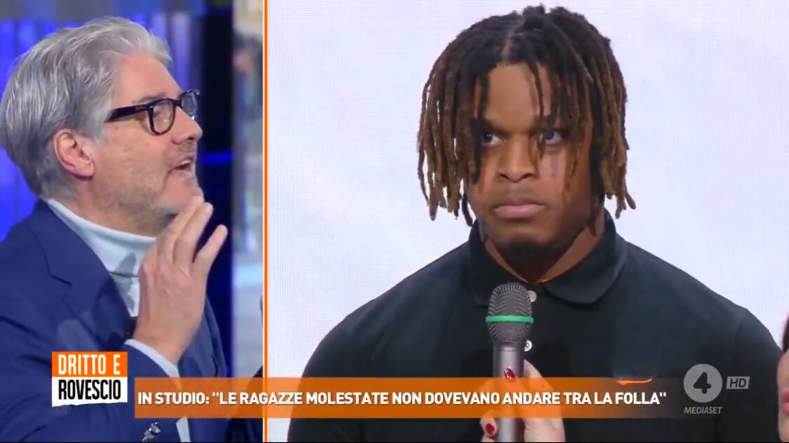 "In Italia una donna va dove c… vuole". Furia di del Debbio per le violenze di Milano