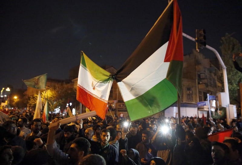Manifestanti pro Palestina a Tehran 8
