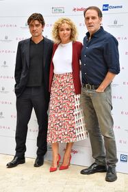 Golino, Scamarcio e Mastrandrea alla presentazione di "Euforia" nel 2018